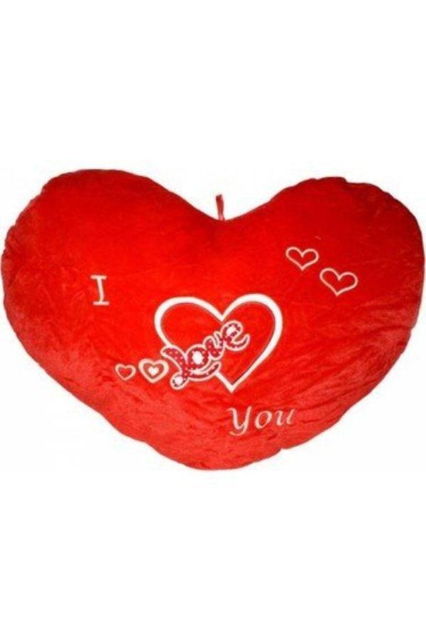Gnsstore Hlly Nakışlı Kalp Yastık 50 Cm Pl78351 - Image 1