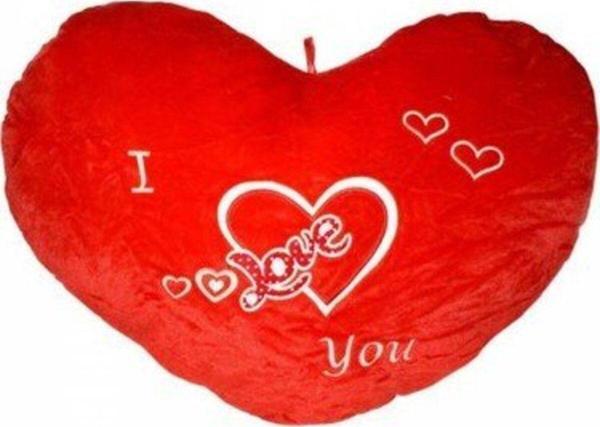 Gnsstore Hlly Nakışlı Kalp Yastık 50 Cm Pl78351 - Image 1