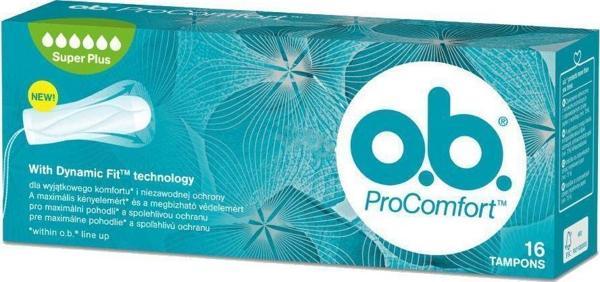 O.B. Pro Comfort Super Plus Tampon 16 Adet - Image 1