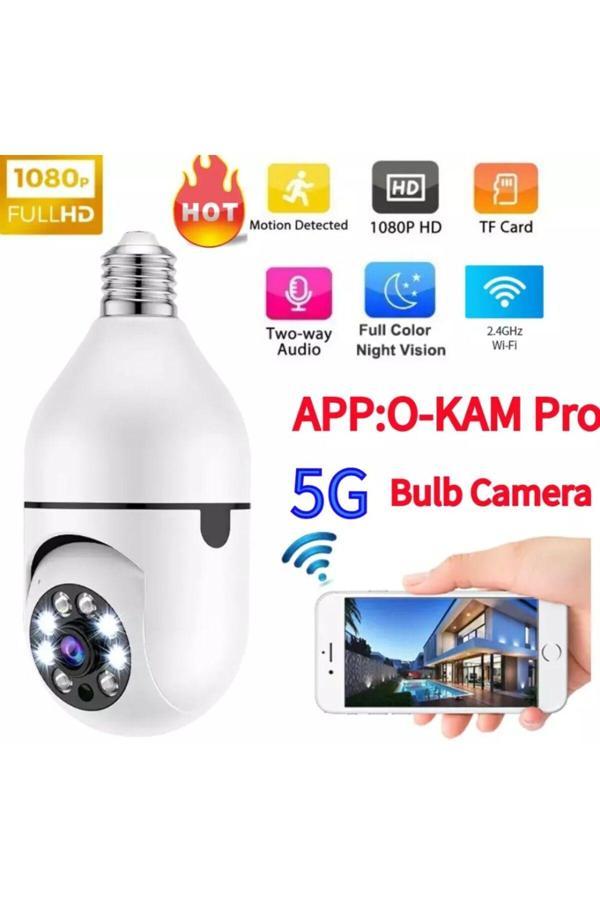 O-Kam 4045 Blub Lamba Robot Kamera 4Mm Lens Wifili Okam Pro Uygulama - Image 1