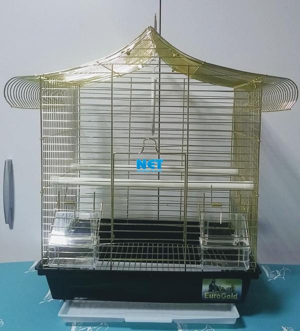 Qh 1215AG Muhabbet Kafes Pirinç 34x28x45 cm  - Image 1