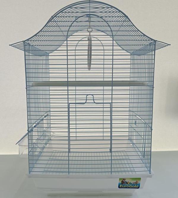 QH 1218A Kuş Kafesi  34,5x28x54,5 cm Beyaz Kanarya Muhabbet Kuşu için - Image 1