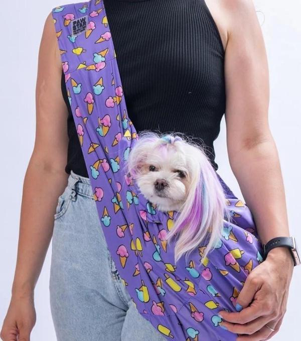 Pawstar Ice Cream Crossbody Küçük Irk Köpek Çapraz Taşıma Çantası - Image 1