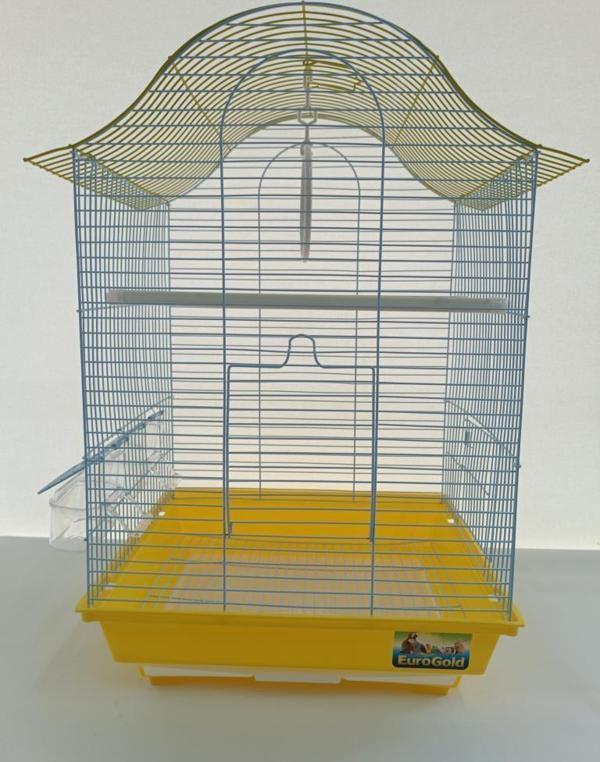 QH 1218A Kuş Kafesi  34,5x28x54,5 cm Sarı Kanarya Muhabbet Kuşu için - Image 1