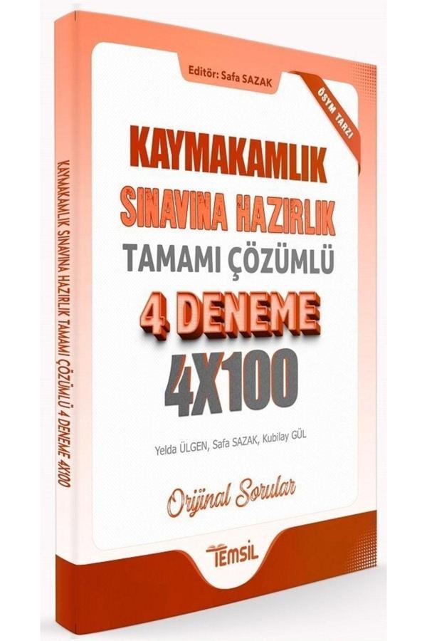 Temsil Kaymakamlık 4x100 4 Deneme Çözümlü - Temsil Yayınları - Image 1