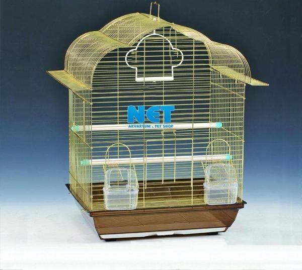 QH Pet Cage Kafes Pirinç 30x23x40 cm 1107AG  - Image 1