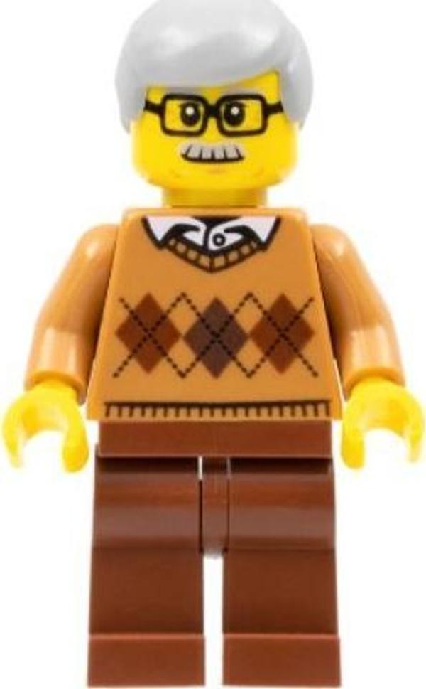 Lego Minifigür Grandfather cty0659 - Image 1