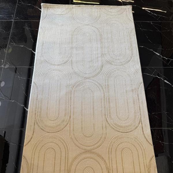 Hoom Rugs İpek 1133 Vizon Akrilik Pamuk Taban Keçeleşmeyen Halı - Image 1
