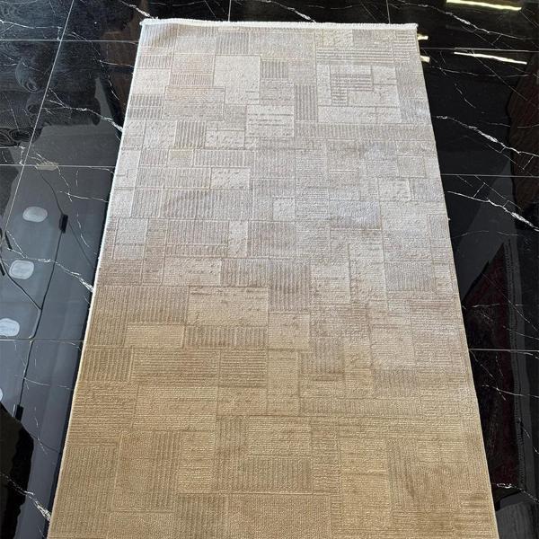 Hoom Rugs İpek 1134 Vizon Yün Tuşeli Akrilik Pamuk Taban Halı - Image 1