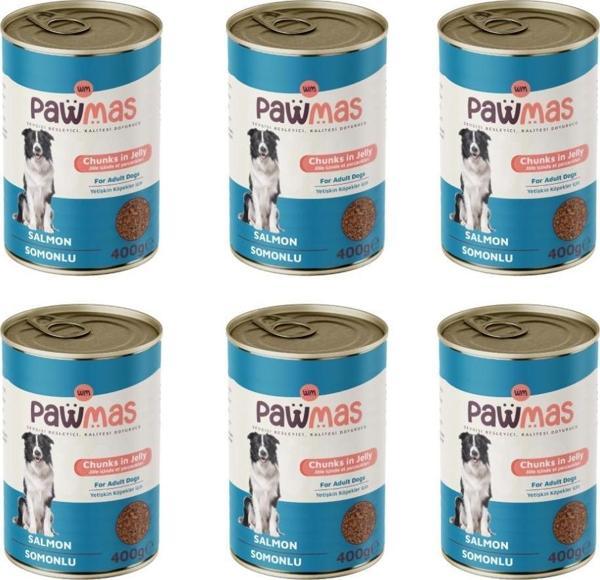 Pawmas Somonlu Yetişkin Köpek Konservesi 400 grX6Adet - Image 1