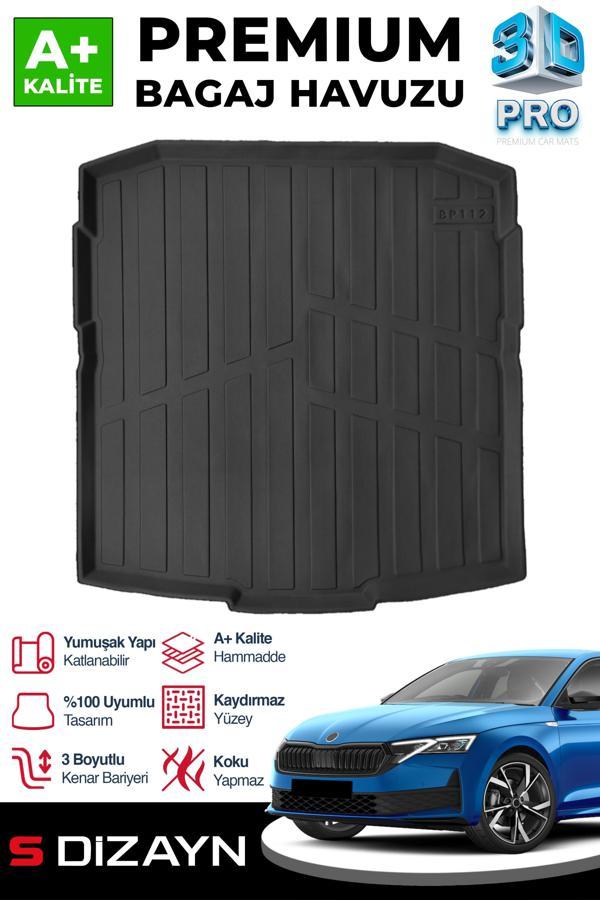 S-Dizayn Skoda Octavia 3D Pro Bagaj Havuzu 2024 Üzeri A+ Kalite - Image 1
