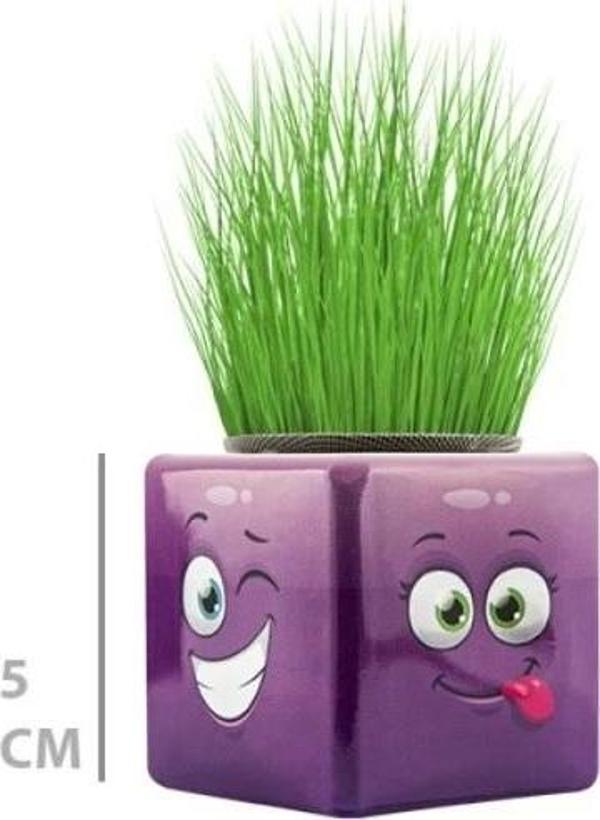 Çim Adam Mini Küp Emoji Figürlü 1 Adet - Image 1