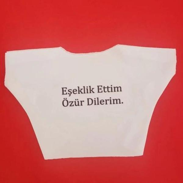 Eşeklik Ettim Yazılı Oyuncak Tişörtü - Image 1