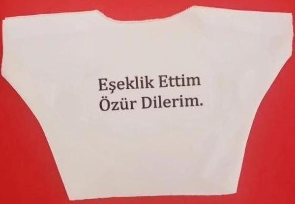 Eşeklik Ettim Yazılı Oyuncak Tişörtü - Image 1