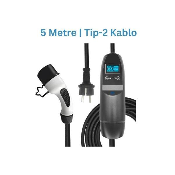 3,5 kW Taşınabilir Araç Şarj Cihazı | 5m Kablo - Image 1