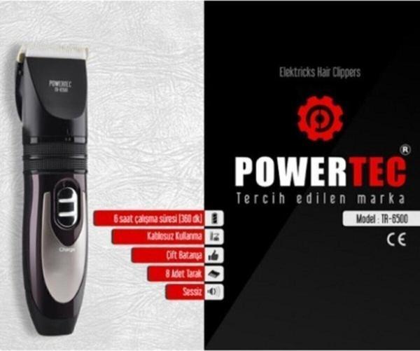 Powertec Tr-6500 Saç Sakal Tıraş Makinesi Şarjlı - Image 1