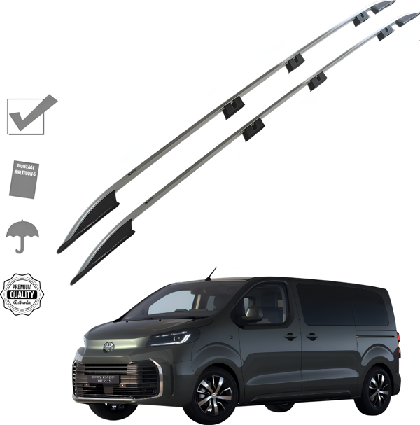 TOYOTO PROACE UZUN ŞASE TAVAN ÇİTASI PORTBAGAJ 2019 2020 2021 2022 2023 2024 2025 2026 2027  - Image 1