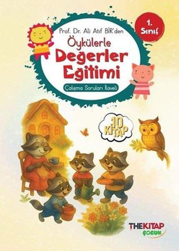1. Sınıf Öykülerle Değerler Eğitimi Seti - 10 Kitap Takım - Çalışma Soruları İlaveli - The Çocuk - Image 1
