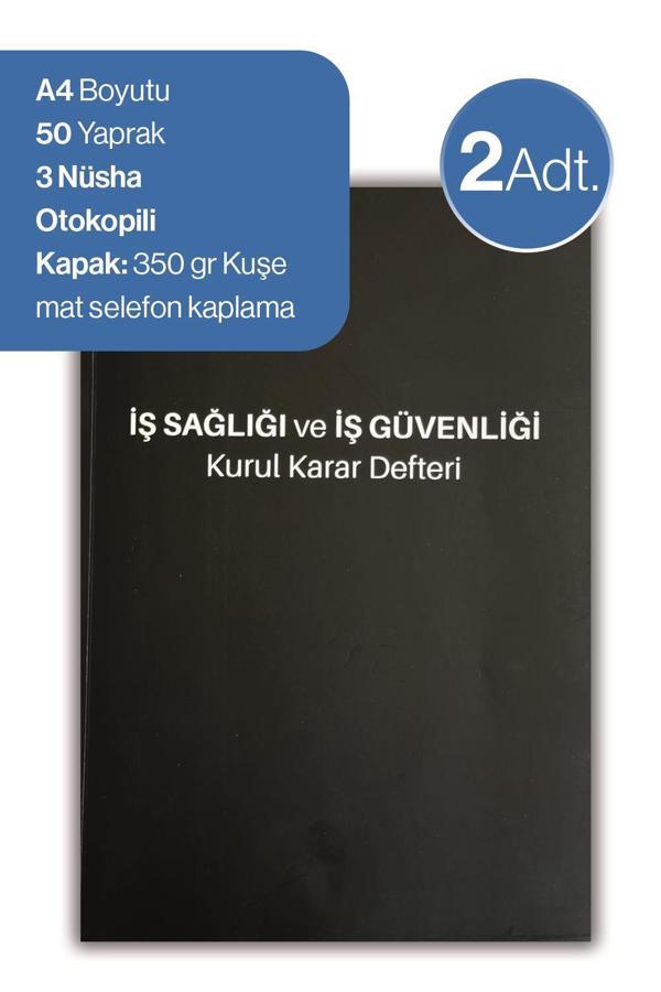 Düvenci 2 adet İş Sağlığı ve İş Güvenliği Kurul Karar Defteri - Image 1