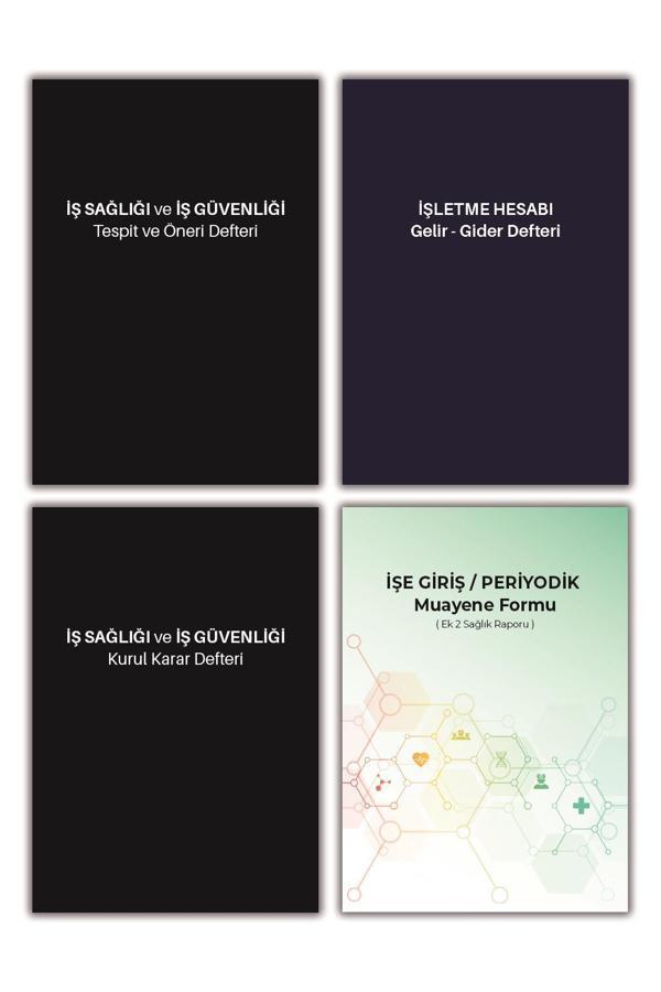 Düvenci İş Sağlığı Güvenliği Kurul Karar, Tespit Öneri, İşe Giriş Muayene ve Gelir Gider Defteri - Image 1