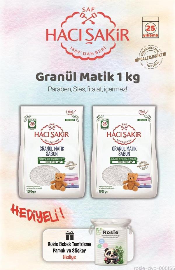 2 Adet Granül Matik Çamaşır Deterjanı 1000 gr ve Rosie - Image 1