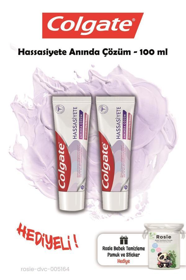 Colgate Hassasiyete Anında Çözüm 2 Adet 100 ml ve Rosie Hediye - Image 1