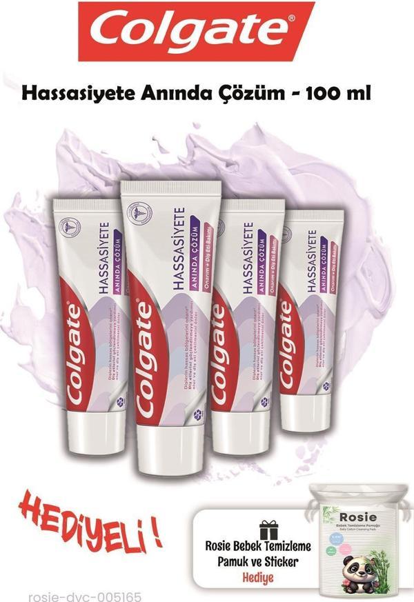 Colgate 4 Adet Hassasiyete Anında Çözüm 100 ml ve Rosie Hediye - Image 1