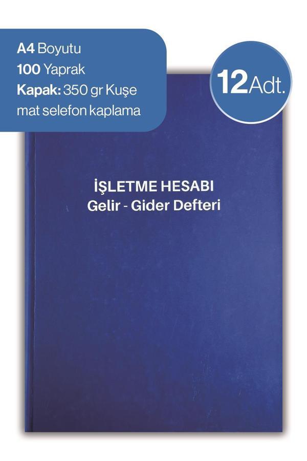 Düvenci İşletme Hesabı Gelir - Gider Defteri 12 adet - Image 1