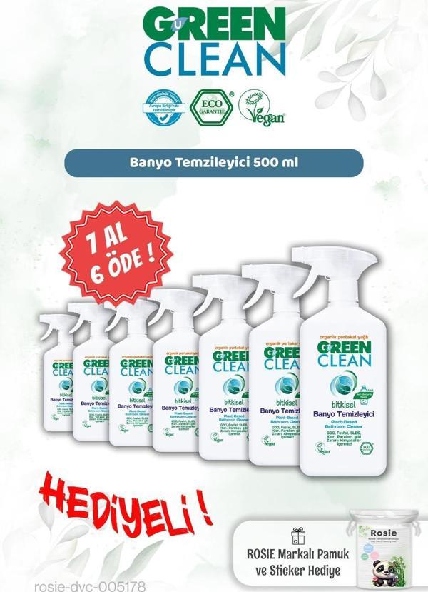 Green Clean Banyo Temizleyici 500 ml 7 AL 6 ÖDE ve Rosie Hediye - Image 1