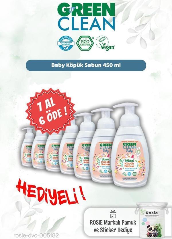 Green Clean Baby Köpük Sabun 450 ml 7 AL 6 ÖDE ve Rosie Hediye - Image 1