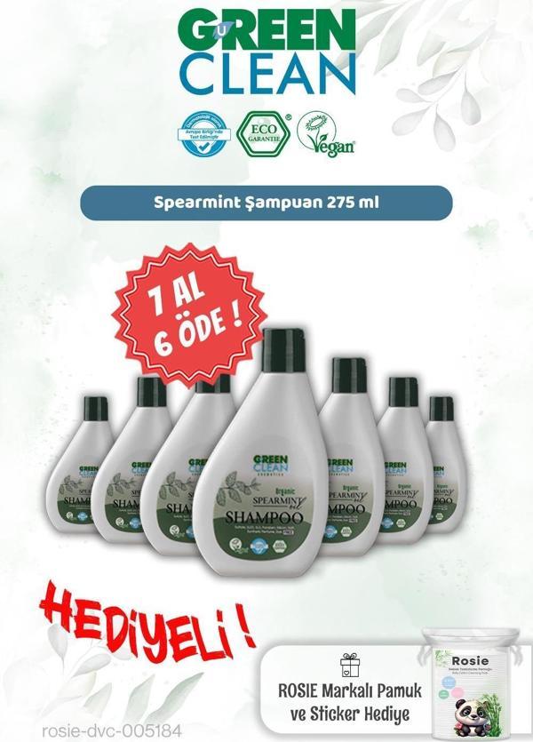 Green Clean Spearmint Şampuan 275 ml 7 AL 6 ÖDE ve Rosie Hediye - Image 1