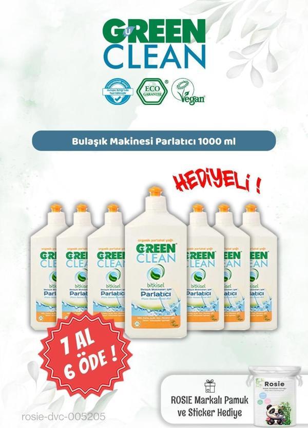 Green Clean Bulaşık Mak. Parlatıcı 500 ml 7 AL 6 ÖDE ve Rosie Hediye - Image 1