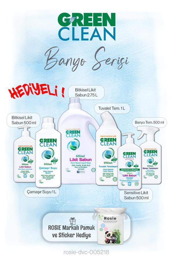 Green Clean Banyo Serisi 6'lı ve Rosie pamuk Hediye - Image 1