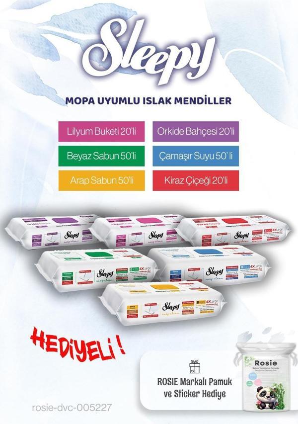 Sleepy Mop Ailesi (210 yaprak) ve Rosie pamuk hediye - Image 1