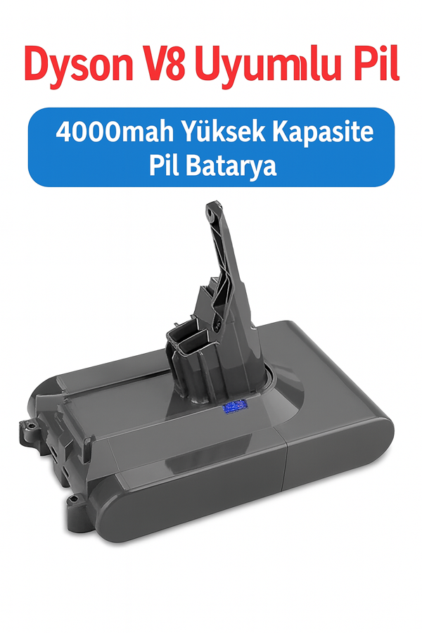 Dyson V8 Uyumlu 4000mAh Yüksek Kapasiteli Yedek Pil - Image 1