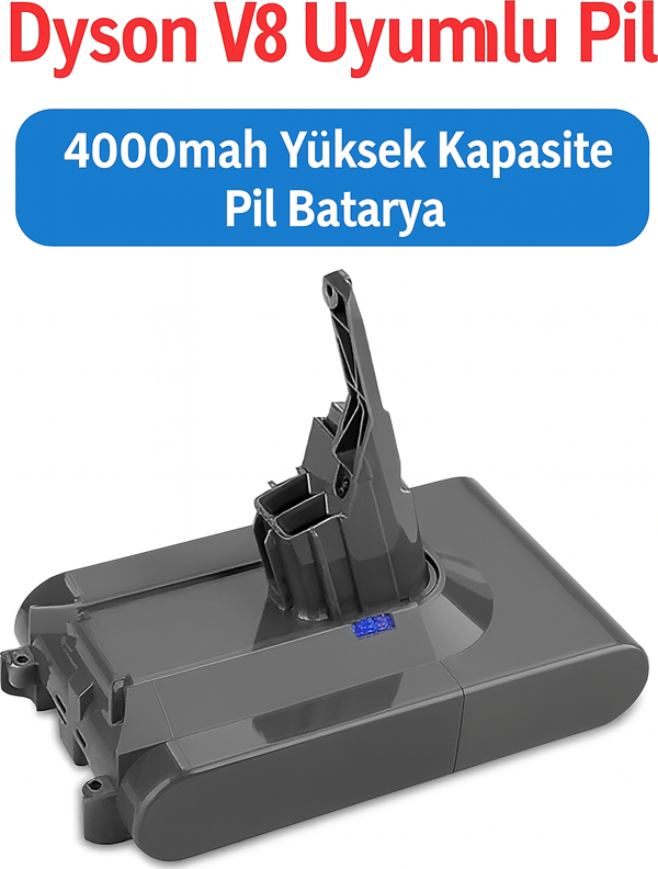 Dyson V8 Uyumlu 4000mAh Yüksek Kapasiteli Yedek Pil - Image 1