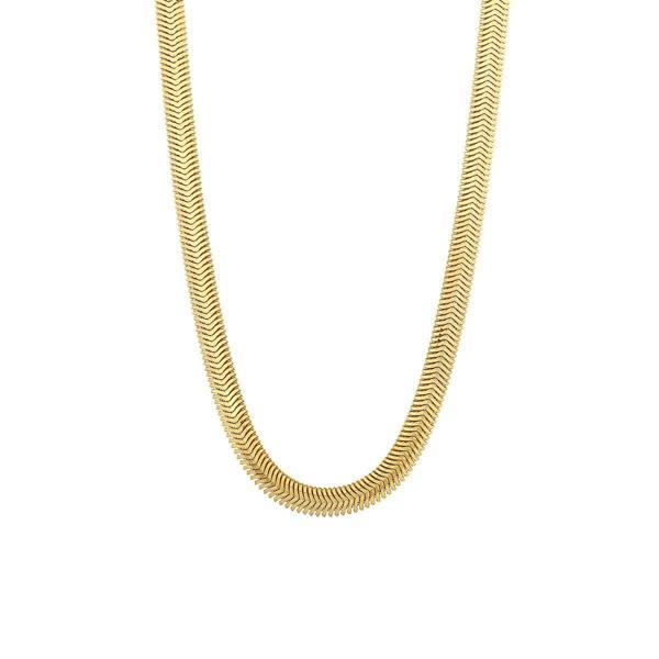 AgaKulche İtalyan Ezme Balık Sırtı 3,30 mm Altın Zincir - Image 1