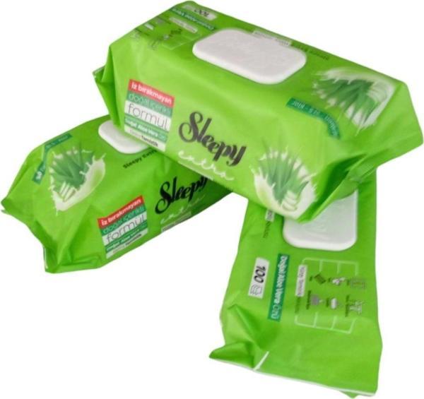 Sleepy Yüzey Temizlik Havlusu Aleo Vera Kokulu 3X100 Yaprak - Image 1