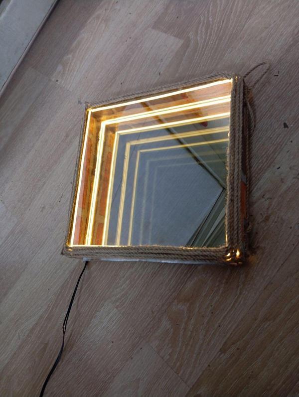 Mta High Tech Ayna-Neon Işıklı, Sonsuzluk 30X30Cm - Image 1