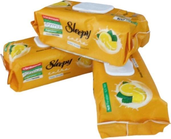 Sleepy Yüzey Temizlik Havlusu Limon Özlü 3X100 Yaprak - Image 1