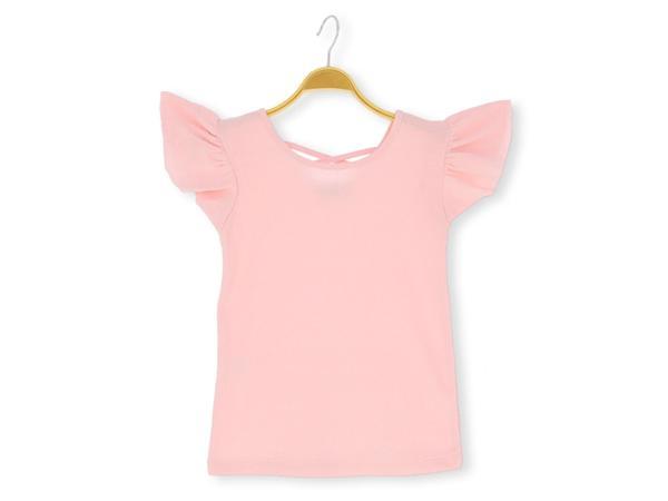 KOL FIRFIRLI 36/1 İNTERLOK KIZ TSHIRT Pudra - Image 1