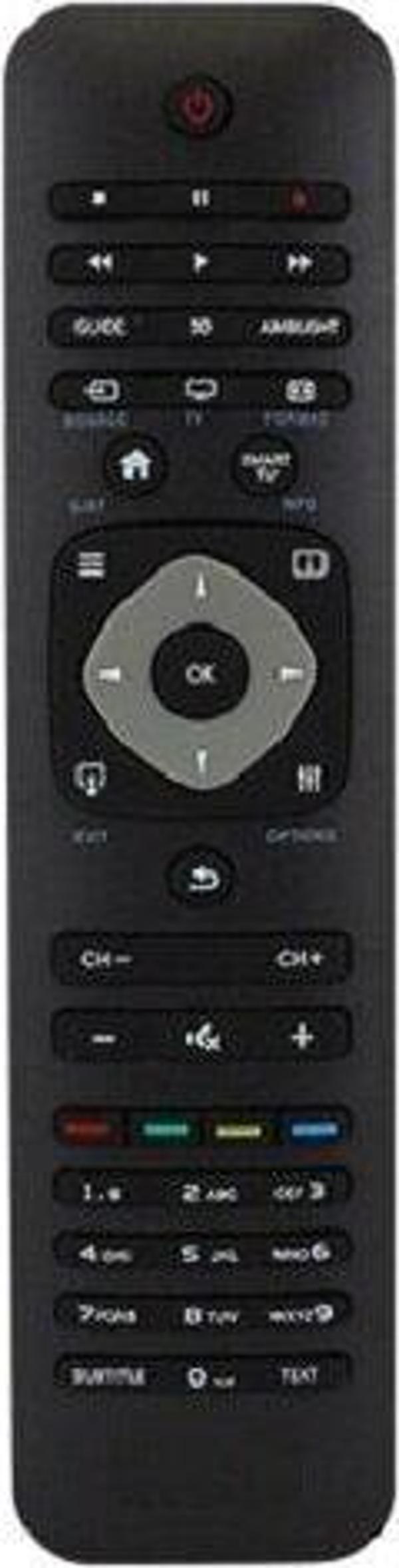 Philips 47PFL6198K/12 Uyumlu Klavyesiz Yedek Televizyon Kumandası - Image 1