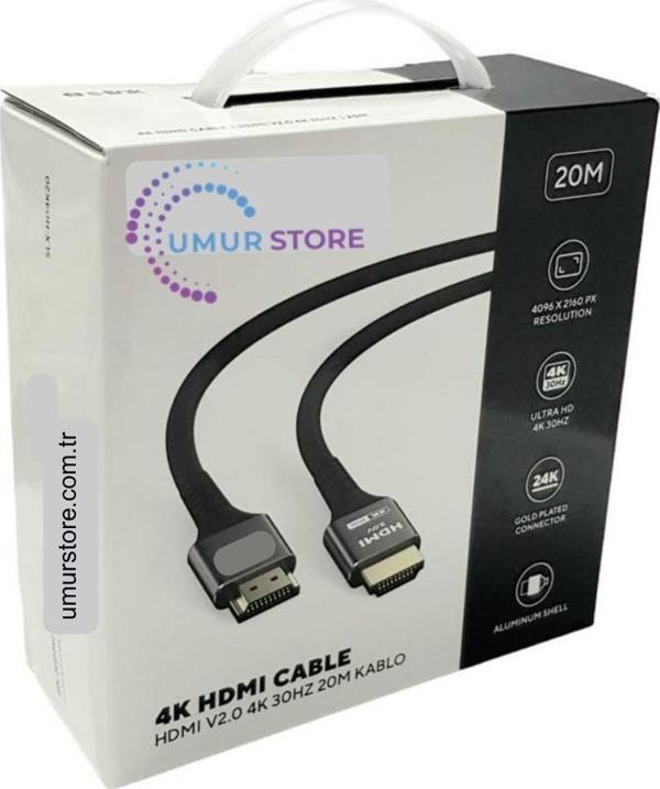20MT HDMI Kablo V2.0 30HZ SLX-HD4K20 - Image 1