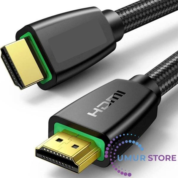 4K HDMI Örgülü Görüntü ve Ses Aktarma Kablosu 1.5 Metre - Image 1