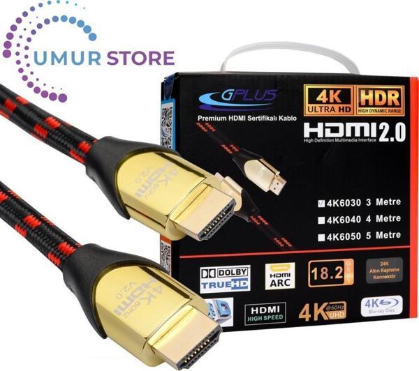 4K60 1 Metre HDMI 2.0 18 Gbps 4K Ultra Hd Premium Sertifikalı 4K 60Hz 26 AWG D-Hdr Hdcp 2.2 Earc Des - Image 1