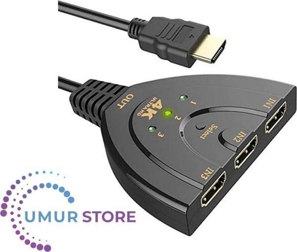 Ally 3 Port Hdmı Çoklayıcı Full Hd HDMI Switch - Image 1