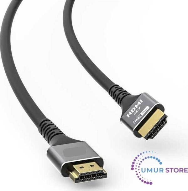 HD4K10 19+1 HDMI to HDMI 10m Metal v2.0 4K (4096*2160) 30Hz Kablo - Image 1