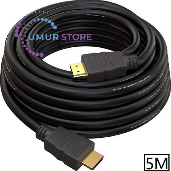 HDMI 5 Metre LCD Laptop Full Hd Ara Altın Kaplama Bağlantı Kablosu - Image 1