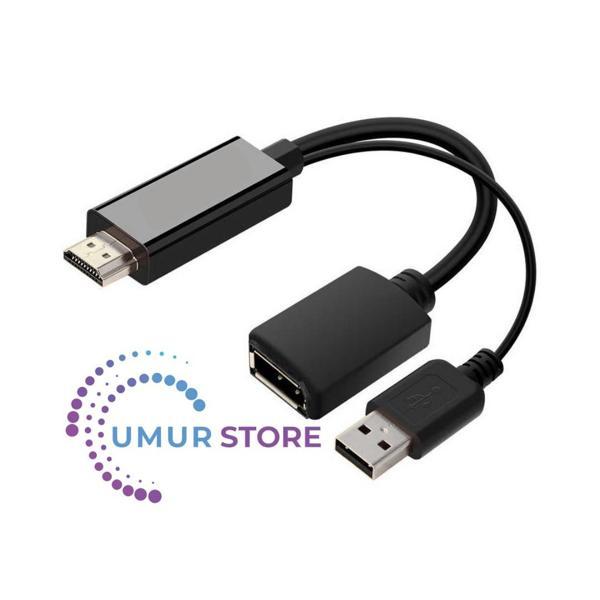 HDMI To Display Port Dönüştürücü Adaptör Görüntü Aktarım Kablosu - Image 1