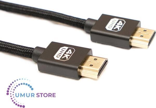 HDMI To HDMI Kablo Spiralli 4K 60Hz 80CM - Image 1